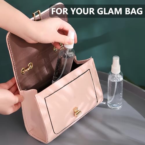 DTDNZKN 4 Pack 3.4 Oz (100ml) Small Spray Bottles, TSA Approved Travel Bottles for Toiletries with Labels - Fine Mist, Refillable, Reusable, Leak Proof - Image 4