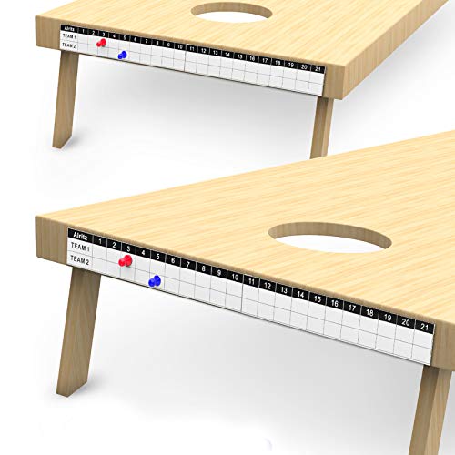 Alritz 2 Sets Cornhole Scoreboard with Magnetic Score Keepers Mounts for Corn Hole Boards(Soft Magnetic)
