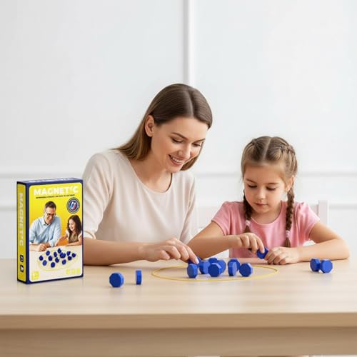 Juego de ajedrez - Juego de ajedrez magnético con Cuerda y 20 Piezas de Piedras - Juegos de Estrategia multijugador con Tablero magnético para Viajar - Juegos de ajedrez magnéticos portátile - imagen 9