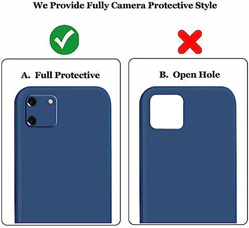 Image of A rtistque Liquid Silicone Back Cover Case for Realme C11 Shockproof TPU Soft Flexible with Camera Protection - Blue