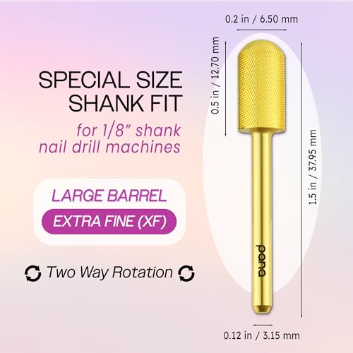 PANA broca de carburo para uñas 1/8" miniatura 4
