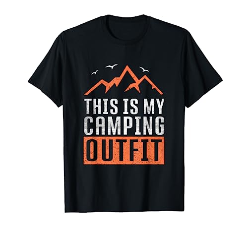 This Is My Camping Outfit Nature Hiking Camper Funny Camping Camiseta