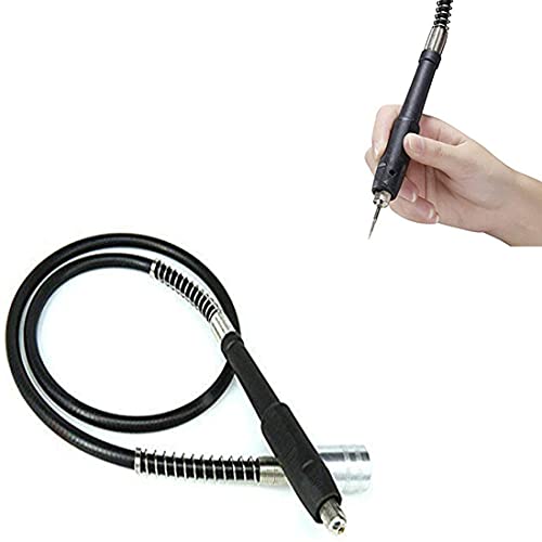 Image of DIY Crafts 108cm * 2cm for Dremel 3000 4000 Electric Drill Rotary Grinder Tool Attachments Flexible Shaft Fits Power Tool Accessories Flex Shaft (Pattern No # 4, Black Silver I)