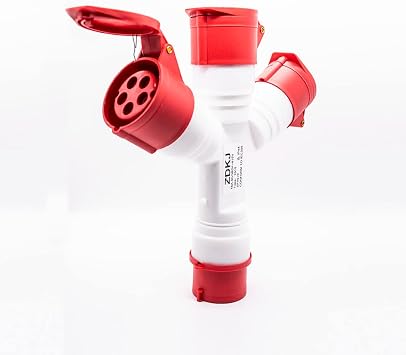 Elecbee Industrial Connector Socket 5P 32A 380V-415V 3P+E+N 6h IP44