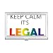 LGBT Rainbow Flag Keep Calm Business Card Holder Case Pocket Box Wallet