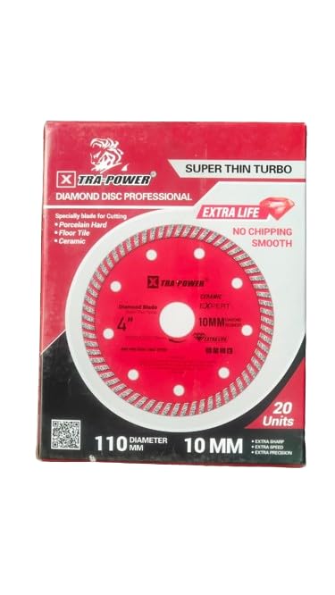 LNC International Xtra Power Super Thin Turbo 4 inch Cutting Blade (SET OF 20PC) for cutting microcrystalline stone, tile, brick and ceramic (B08BX1S6DQ) Amazon Price History, Amazon Price Tracker