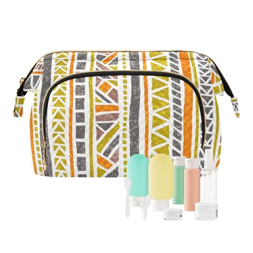 Beauty case Essentials Borsa da toilette da borsa per il cambio organizer per articoli da toeletta a etnico tribale a a a 25.9 x 15 x 17 cm donna righe