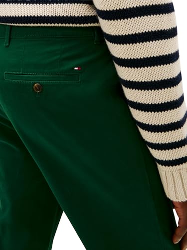 Image of Tommy Hilfiger Men's Stretch Cotton Chino Pants in Custom Fit