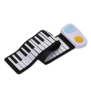 SHUIYUE Portable 49-Key Silicon Clavier électronique Roll-Up Piano Haut-Parleur intégré avec Bande dessinée Autocollant… - Les Beatles, Paul McCartney, John Lennon, RIngo Starr, George Harrison