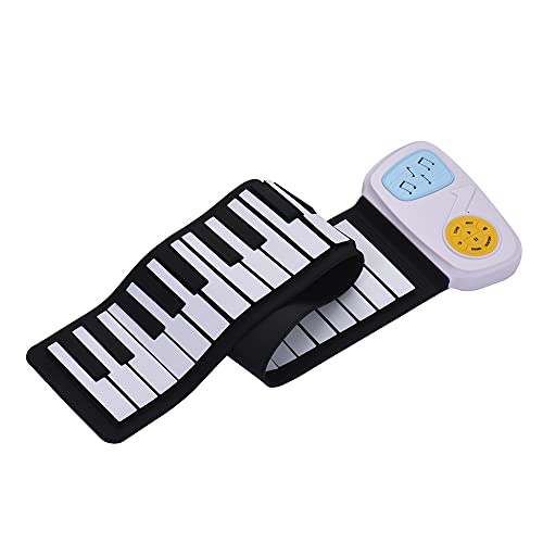 SHUIYUE Portable 49-Key Silicon Clavier électronique Roll-Up Piano Haut-Parleur intégré avec Bande dessinée Autocollant… - Les Beatles, Paul McCartney, John Lennon, RIngo Starr, George Harrison SHUIYUE Portable 49-Key Silicon Clavier électronique Roll-Up Piano Haut-Parleur intégré avec Bande dessinée Autocollant…