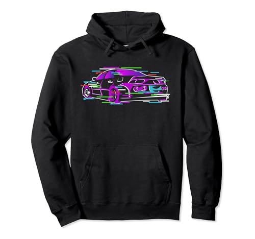 JDM Drifting Drifter Voiture Racing Tuning Glitch Effect Sweat à Capuche