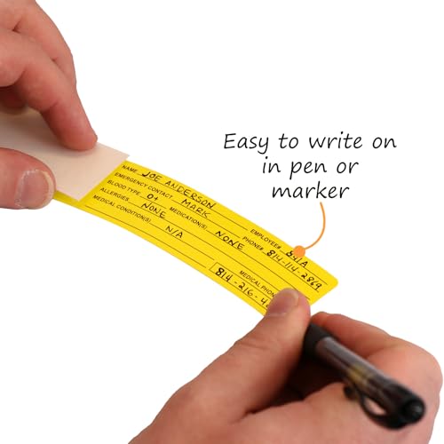 Hearing Impaired Veterinary Labels - 2” x 1”, 500 Labels/Roll, Yellow w/Black Text | Cages, Charts, Files or Records - Veterinary Offices and Hospitals | LabelValue Brand