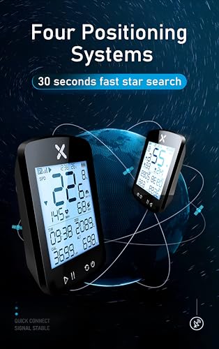 Image of XPR3SS G+ Gen2 Bicycle Computer + 2 Cadence /Speed Sensor Smart GPS Cycling Speedometer | Cadence & Heart Sensor Support | Waterproof ANT+ Bluetooth GPS Tracker | 28+ hr Battery | Odometer for MTB