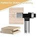CNC Spoilboard Surfacing Router Bits, 1/4 inch Shank 1 inch Cutting Diameter, Slab Flattening Router Bit Planing Bit Wood Planing Bit Dado Planer Bit by BINSTAK (Carbide)
