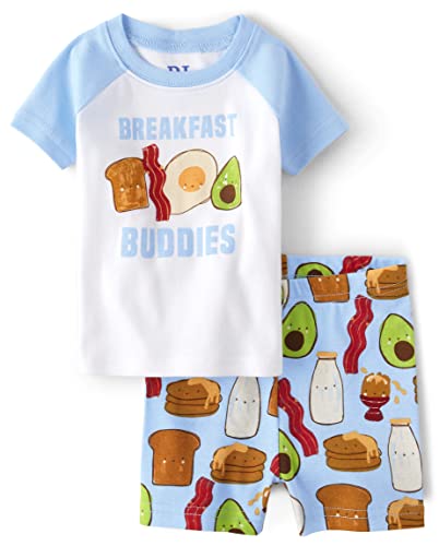 The Children's Place Breakfast Buddies Two-Piece Pajama Set #TOP26