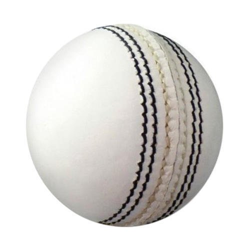 1234 Leather Cricket Ball, Size Medium, (White)