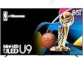 Hisense 85-Inch Class U9 Series Mini-LED ULED 4K UHD Google Smart TV (85U9N, 2024 Model) - QLED, Native 144Hz, Full Array Local Dimming, Game Mode Pro, Alexa Compatibility, 480 Motion Rate