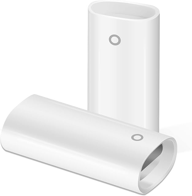 ACAGET Charging Adapter Connector Compatible with Apple Pencil 1st, iPad Pro, 2 Pack iPencil Charger Adapter iPad Pencil Charger Adapter Compatible with Apple Pen iPad Pro 12.9'' 10.5'' 9.7'' (White)