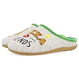 Slipper 100% sostenible HOT POTATOES NAVAN, Pantuflas, Gris, 33 EU