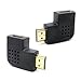 Produktbild JBSTK HDMI Adapter Winkel Set (270° und 90 Grad HDMI Stecker) | VERGOLDETE Kontakte | 1080p Full HD | Schwarz