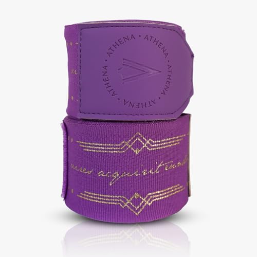 Women's Handwrap Boxing Wraps Muay Thai Kickboxing and MMA, Athena Diana Handwrap Violet 4.5m 180