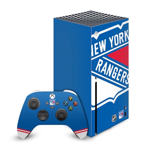 Autocollant de Jeu Peau Xbox Series X New York Rangers - Kit Vinyle Console Manette NHL