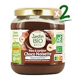 Jardin BiO étic – Pâte à tartiner chocolat noisette sans lactose 350g – Bio, sans g...