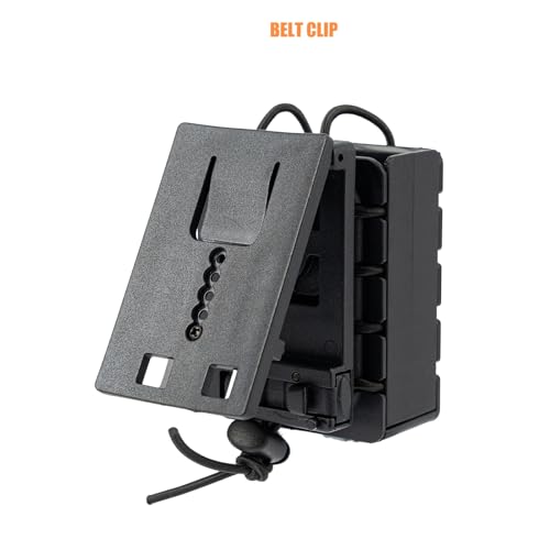 image for TACNEX Compact Radio Holster Polymer Walkie-Talkie Case w/Duty Belt Cl