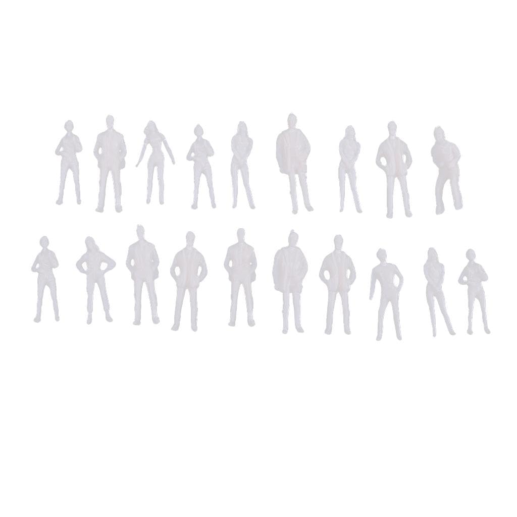 ATORSE® 1:75 Scale Model Miniature White Figures Architecture Model Human Scale Peoples-image-14