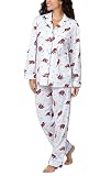 PajamaGram PJs For Women - Sloth Pajamas For Women, White Sloth, LG