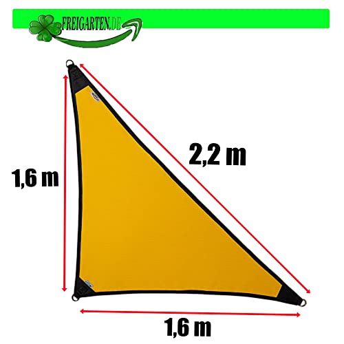 Voile d'ombrage imperméable freigarten.de contre la chaleur et la pluie 1,6m