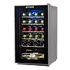BLACK+DECKER BD61526 Wine Cellar, Black Cabinet with Gray Door Accent