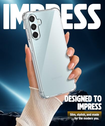 Image of WOW IMAGINE Clear Back Cover Case for Samsung Galaxy M35 5G | Shockproof Soft TPU Case | Cushioned Edges for Ultimate Protection Back Cover Case - Transparent