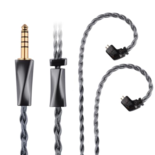 3APLUS F4 QDC���P�[�u�� �C���z���P�[�u�� 4.4mm �o�����X�ڑ� 4�c�����xOFC�⃁�b�L+�����x�P������ Litz�\�� �A�b�v�O���[�h�P�[�u�� CCA CKX/CA4/C10 Pro/A10/C12/CA16/CS1�Ή� ��1.2m