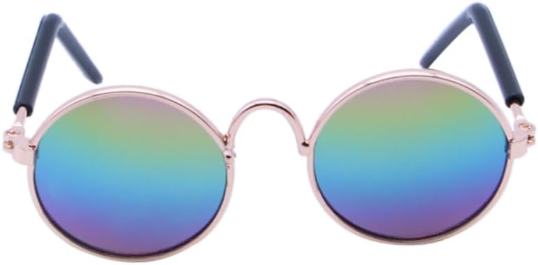 Small Dog Cat Sunglasses Metal...