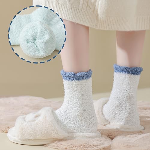 Image of Marchare Fuzzy Socks for Women Cozy Warm socks Fluffy Slipper Socks Soft For Sleeping 5-11