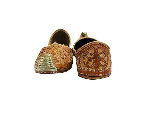 Stop n Style Punjabi Tan Jutti for Men's Khussa Shoes Indian Mojari Pakistani Ethnic4
