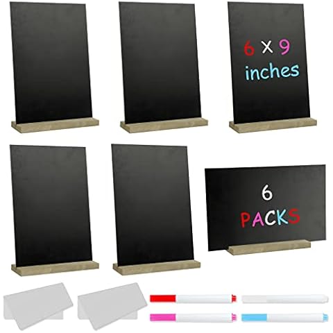 VIPITH Mini Blackboard Signs with Pens Cover