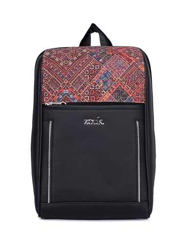 Image of ZOUK Olina Daypack for Women - Convertible Backpack with Laptop & iPad Compartments | Stylish Handcrafted Office & Travel Bag with Water-Resistant Lining & Dual Straps |