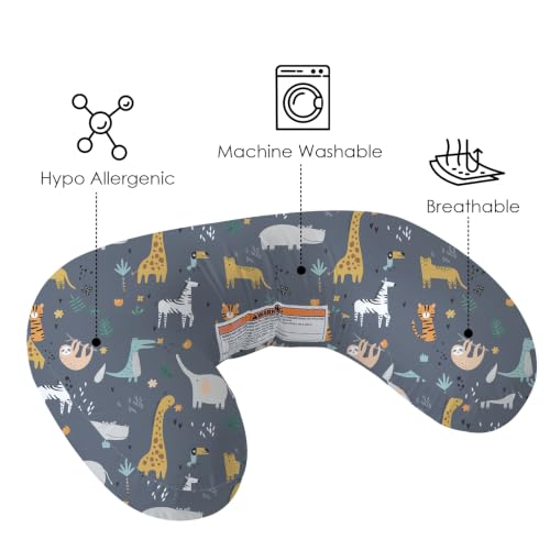 Image of Plushii Nursing Pillow for Breastfeeding,Feeding Pillow and Removable Cover