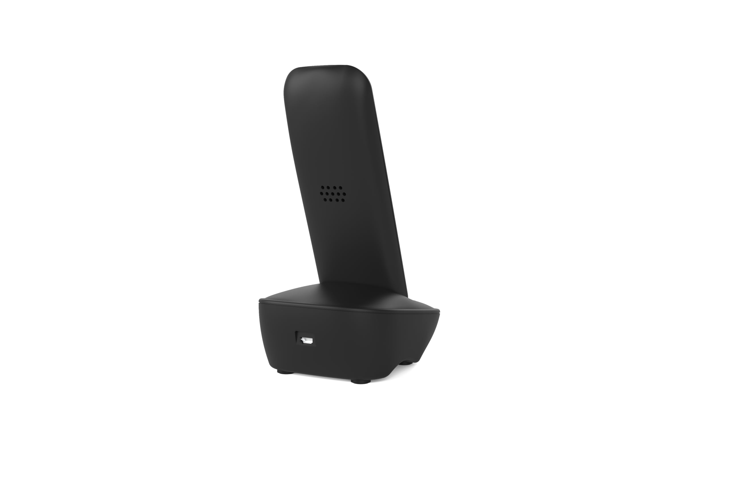 DT100 teléfono inalambrico 4G Volte con SIM y Base de Carga, Formato DECT, Bluetooth, Uso residencial, Uso Profesional, móvil de fácil Funcionamiento, Color Negro