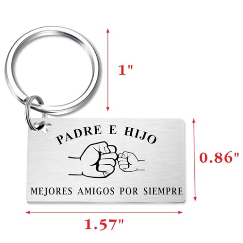 TGCNQ Llavero de Padre e Hijo – Regalo para Papá de Parte de su Hijo — view 6