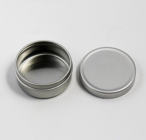 Chengyida Bulk Pack Of 60 Empty Aluminium Balm Cosmetic Tin Pot Jar Containers 10Ml #TOP2
