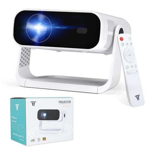Image of ZDK Smart Mini Projector with WiFi 6 & Bluetooth, Android TV，Auto Keystone for Bedroom