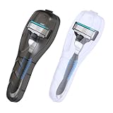 GUTOL 2ER-PACK REISEETUI FÜR RASIERER – WASSERDICHTE, TRANSPARENTE, TRAGBARE SCHUTZBOX FÜR NASSRASIERER FÜR HERREN, IDEAL FÜR REISEN UND DEN TÄGLICHEN GEBRAUCH