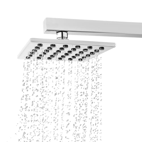 Image of SAM Shower Slim High Pressure Rainfall Showerhead Without Arm for bathroom (Leesha, 6 * 6)