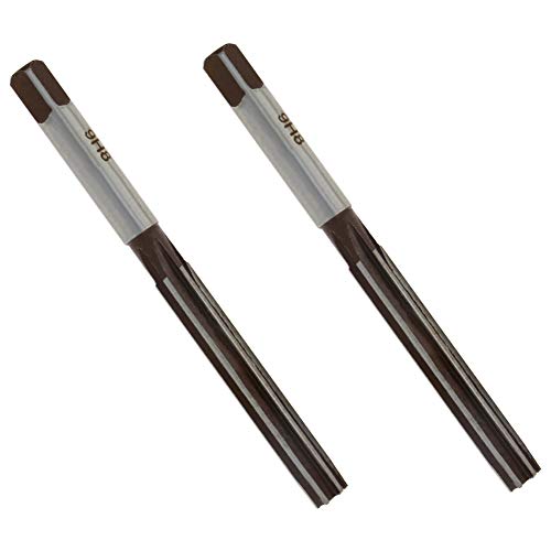 Utoolmart マシンハンドリーマ ハンドリーマ ストレートシャンク 9Crsi H8 切削直径9mm 2個入り ハンドリーマド リルハンドリーマ チャっキングリーマハンドリーマ ハンドリーマ フライス