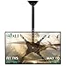 TV Ceiling Mount Adjustable Bracket Fits Most LED, LCD, OLED and Plasma Flat Screen Display 26 to 65 inch, up to 110 lbs, VESA 400 by 400mm (CM2665), Black by WALI