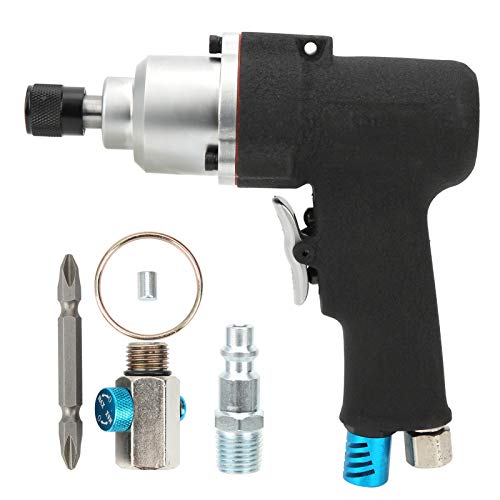 Air Screwdriver Powerful Gun Type MultiFunction Pneumatic Tool 80Nm Torsion 9500rpm Speed for Furniture Assembly Mechanical Electrical Work (US Style)