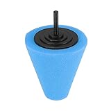 X AUTOHAUX Auto Kegel Polierschwamm Buffing Pad Blau für Radnabe Pflege Blau